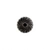 Picture of Sterling Silver Navajo Pearl Style by JCK, 7.6x12mm Twist Corrugated Rondelle Bead