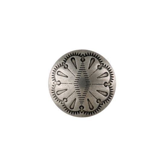 Picture of Nickel Silver Flower 21mm Concho with Loop