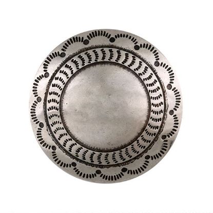Picture of Nickel Silver Shield 37mm Concho with Loop