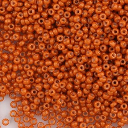 Picture of Opaque Candied Yam Seed Bead #403C / Size #11<br />Approximately 25 Grams