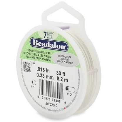 Picture of Beadalon Silver Color Wire 7 Strand .015 Inch 30 Feet