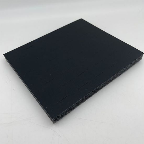 Picture of Enchanted Simulated Leather Black Foam Ring Display Tray Insert, 36 Stagger Ring Slots, 7-3/4" L x 6-3/4" W x 5/8" D, Sold individually, Made in the USA