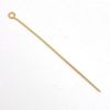 Picture of Gold Plated Head Pins, 2" x 0.024", Sold per pkg of 20