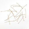 Picture of Gold Plated Head Pins, 2" x 0.024", Sold per pkg of 20