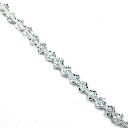 Picture of Preciosa Bi-Cone, Crystal Glass 6mm Beads, 5" Strand