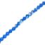 Picture of 6mm Preciosa Bi-Cone, Sapphire Aurora Borealis Glass Beads, 5in Strand