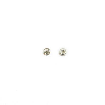 Picture of Sterling Silver Small Rosette Ear Clutch .038 Inch<br />10 Pair