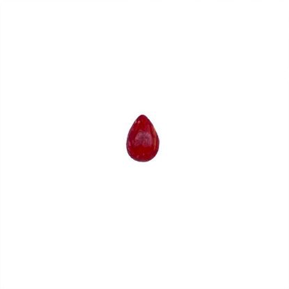 Picture of Red Spiny Oyster Cabachon 7x10mm Pear, No Back
