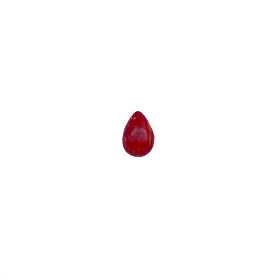 Picture of Red Spiny Oyster Cabachon 7x10mm Pear, No Back