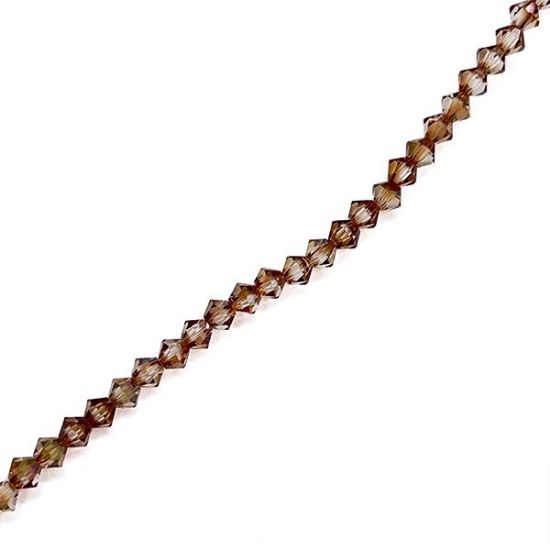 Picture of Preciosa Bi-Cone, Celsian Glass 4mm Beads, 5" Strand