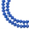 Picture of Crystal Lane 6x8mm Opaque Dark Sapphire Rondelle, 2 Strand 7" Strands