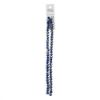 Picture of Crystal Lane 6x8mm Opaque Dark Sapphire with Half Multi-Color Iris Rondelle, 2 Strand 7" Strands