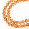 Picture of Crystal Lane 6x8mm Transparent Orange Rondelle, 2 Strand 7" Strands