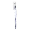 Picture of Crystal Lane 3x4mm Opaque Dark Sapphire with Half Multi-Color Iris Rondelle, 2 Strand 7" Strands