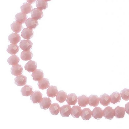 Picture of Crystal Lane 3x4mm Opaque Mauve Rondelle, 2 Strand 7" Strands