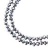 Picture of Crystal Lane 3x4mm Opaque Silver Iris Rondelle, 2 Strand 7" Strands