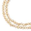 Picture of Crystal Lane 3x4mm Transparent Topaz Aurora Borealis Rondelle, 2 Strand 7" Strands