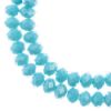 Picture of Crystal Lane 4x6mm Opaque Dark Blue Rondelle, 2 Strand 7" Strands