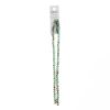 Picture of Crystal Lane 4x6mm Opaque Turquoise Blue with Half Champagne Luster Rondelle, 2 Strand 7" Strands