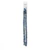 Picture of Crystal Lane 8x10mm Opaque Dark Green with Half Blue Iris Rondelle, 2 Strand 7" Strands