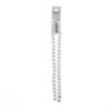Picture of Crystal Lane 8x10mm Opaque White Aurora Borealis Rondelle, 2 Strand 7" Strands