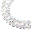 Picture of Crystal Lane 8x10mm Transparent Green Luster Rondelle, 2 Strand 7" Strands