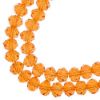 Picture of Crystal Lane 8x10mm Transparent Orange Rondelle, 2 Strand 7" Strands