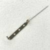 Picture of Nickel Plated Pin Backs full length 1.5 Inch, pin width .036"<br />10 Pin Backs