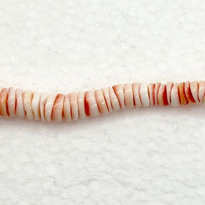 Picture of Red Lip Graduated Heishi Beads, 4-9mm.