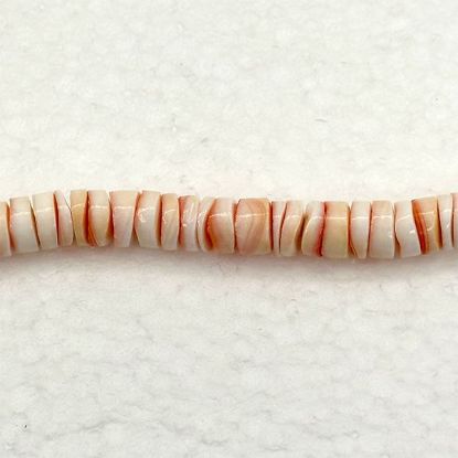 Picture of Red Lip Heishi Beads, 4-5mm.