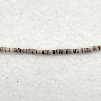 Picture of Tiger Cowrie Heishi Beads, 2-3mm.