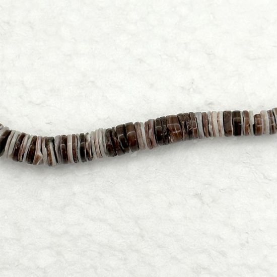 Picture of Violet Oyster Graduated  Heishi Beads, 4-9mm