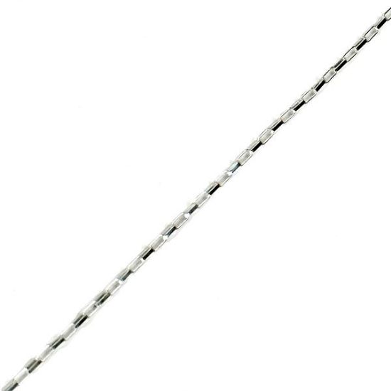 Picture of Sterling Silver Long Box Chain 18" x 1.2mm<br />Made in Italy