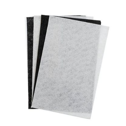 Picture of Good Felt, White & Black, 1.5mm, 5" x 8"