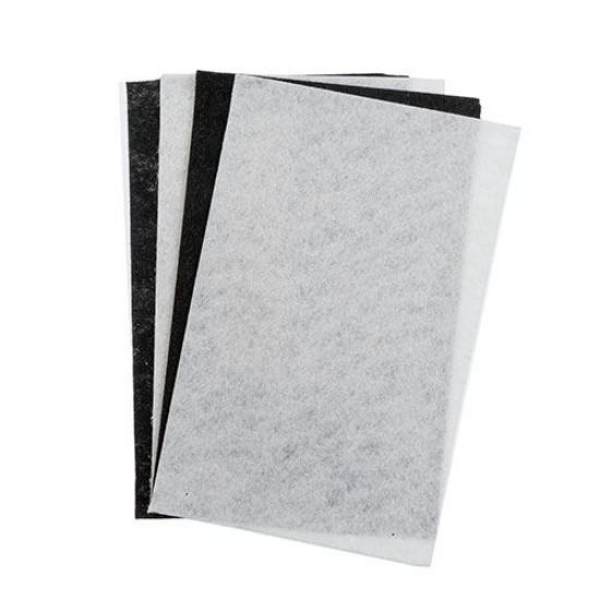 Picture of Good Felt, White & Black, 1.5mm, 5" x 8"