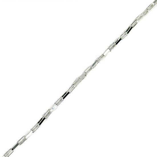 Picture of Sterling Silver Long Box Chain 24" x 1.8mm<br />Made in Italy