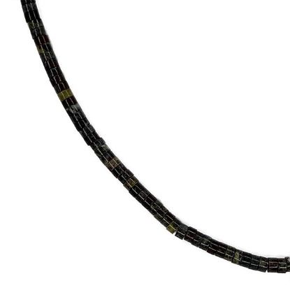 Picture of Dragon Blood Jasper Heishi Beads 4mm, 15" Strand