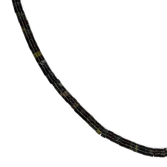 Picture of Dragon Blood Jasper Heishi Beads 4mm, 15" Strand