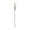 Picture of Crystal Lane 1.5x2.5mm Transparent Half Silver Iris Rondelle, 2 Strand 7" Strands