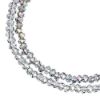 Picture of Crystal Lane 1.5x2.5mm Transparent Green Luster Rondelle, 2 Strand 7" Strands