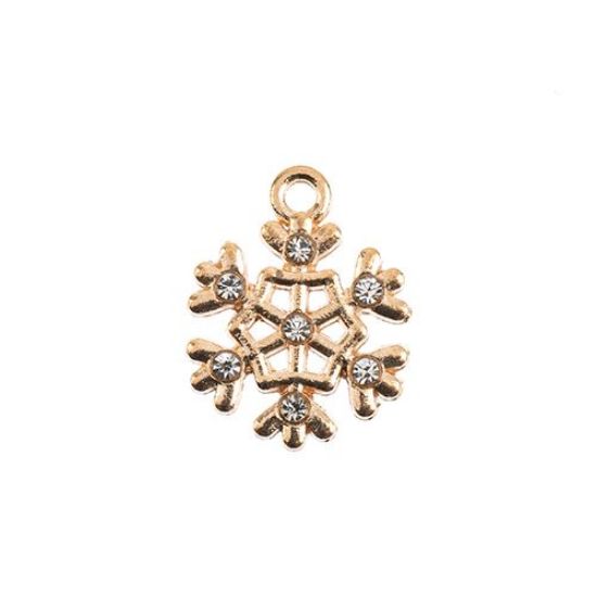 Picture of Sweet & Petite Holiday Charms, 18x14mm Snowflake, 8 pieces