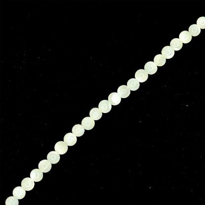 Picture of Mother Of Pearl Round Bead 3mm 16" Strand