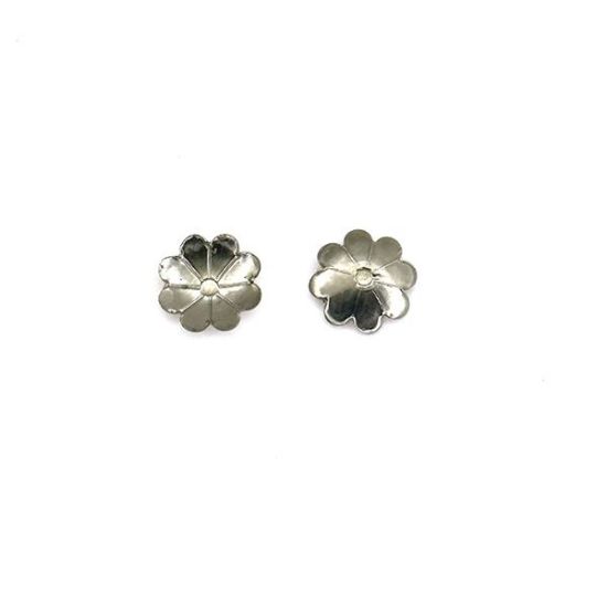 Picture of Large Nickel Silver Stamped Rosette 3/8 Inch Diameter