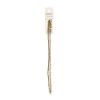 Picture of Crystal Lane 1.5x2.5mm Opaque Gold Iris Rondelle, 2 Strand 7" Strands
