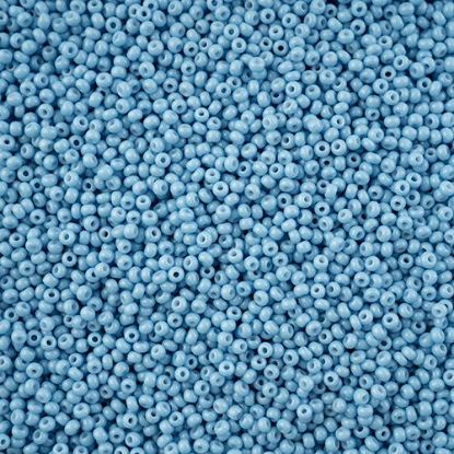 Picture of Preciosa Czech Seed Bead, 11/0 Blue Chalk Dyed Solgel
