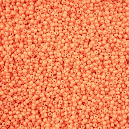 Picture of Preciosa Czech Seed Bead, 11/0 Orange Chalk Dyed Solgel