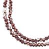 Picture of Crystal Lane 1.5x2.5mm Transparent Crystal with Half Copper Iris Rondelle, 2 Strand 7" Strands