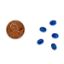 Picture of Imitation Royal Blue Opal, Oval Cabochon, 5x7mm