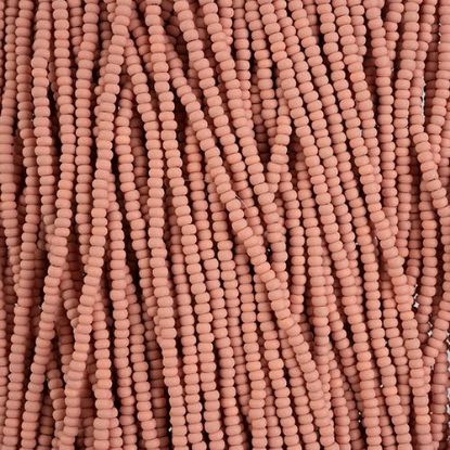 Picture of Size 10/0, Preciosa Czech Seed Beads, PermaLux Dyed Chalk Light Brown Matte, Sold by the Hank
