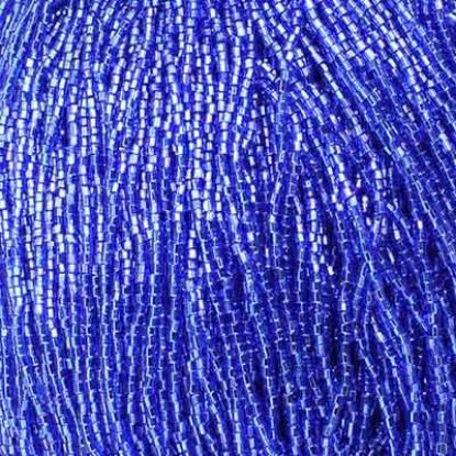 Picture of 2-Cut Size 10/0, Preciosa Czech Seed Bead, Silver-Lined Blue, Sold by the Hank